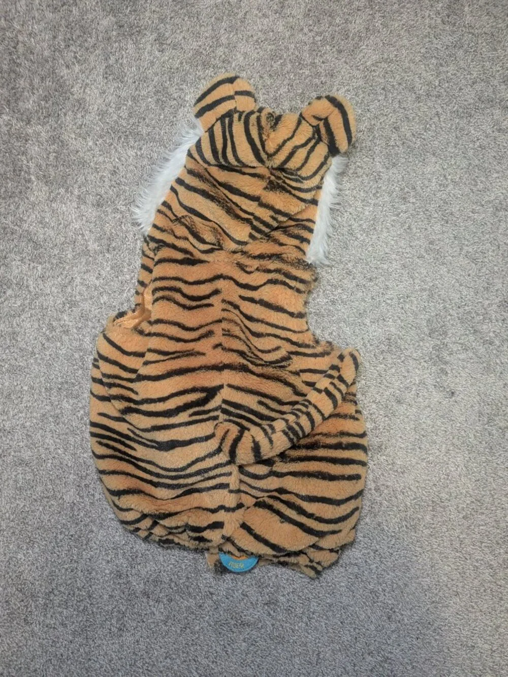 Going Wild Kid Tiger Costume Halloween Dress Up Warm Zip Up Orange Aladdin 18m